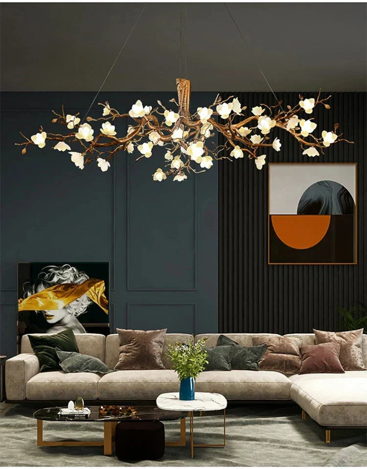 Zendas Branch Crystal Flower Chandelier