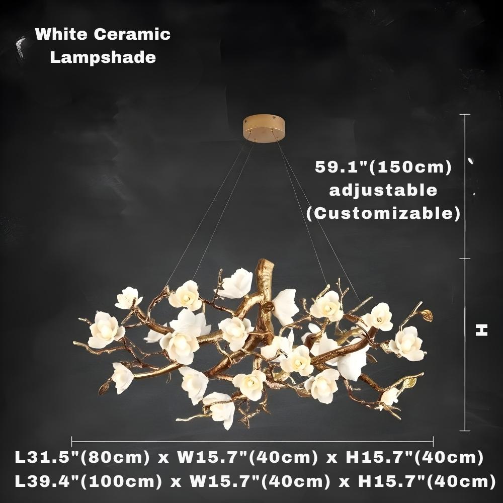 Zendas Branch Crystal Flower Chandelier
