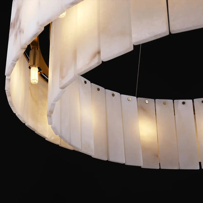 Celine Alabaster Round Chandelier 31" Fast Shipping