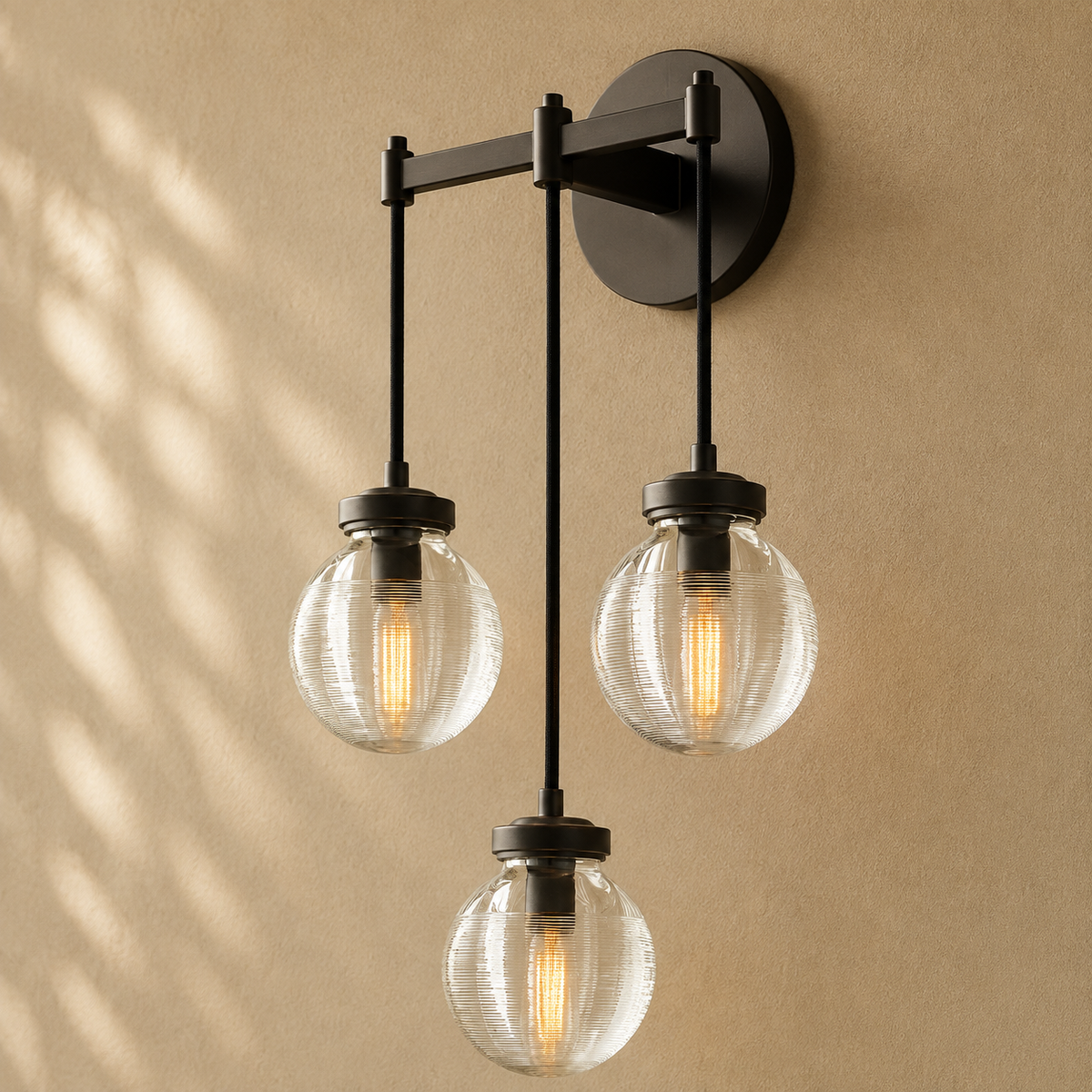 Pearly Triple Sconce