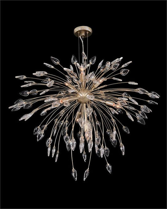 Reveille Crystal Constellation Seven-Light Pendant Chandelier - morylighting