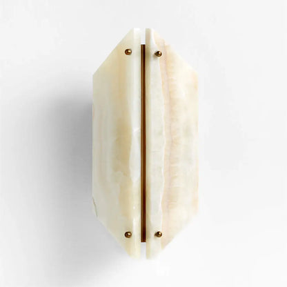 Alabaster Geometric Wall Lamp Onyx