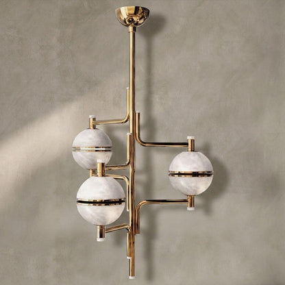 Alabaster Suspension Chandelier