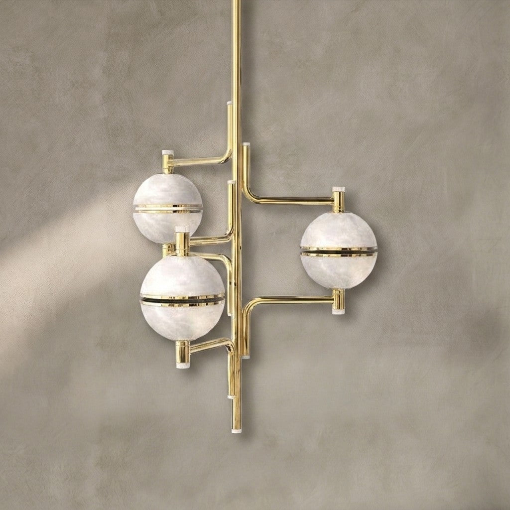 Alabaster Suspension Chandelier