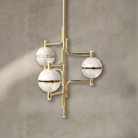 Alabaster Suspension Chandelier
