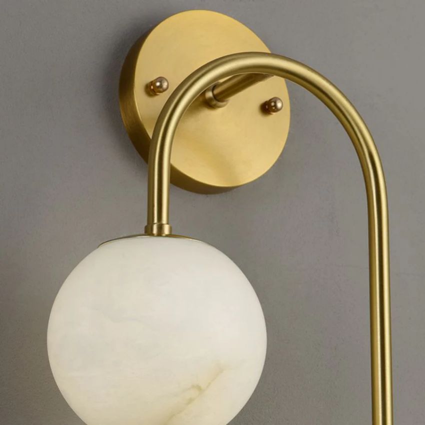 Morylighting Sculptural Alabaster Wall Sconce - Background Shot