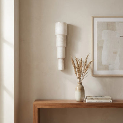 Alba Cascade Alabaster Wall Sconce