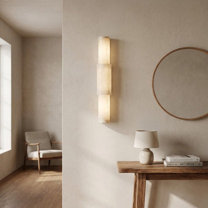Alba Cascade Alabaster Wall Sconce