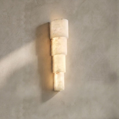 Alba Cascade Alabaster Wall Sconce