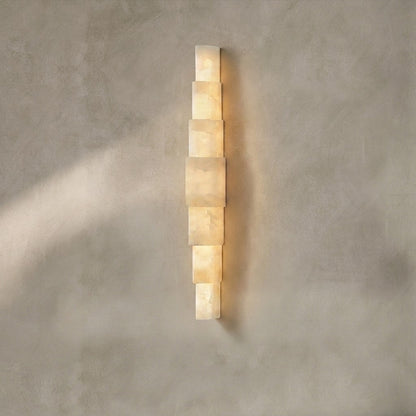 Alba Cascade Alabaster Wall Sconce