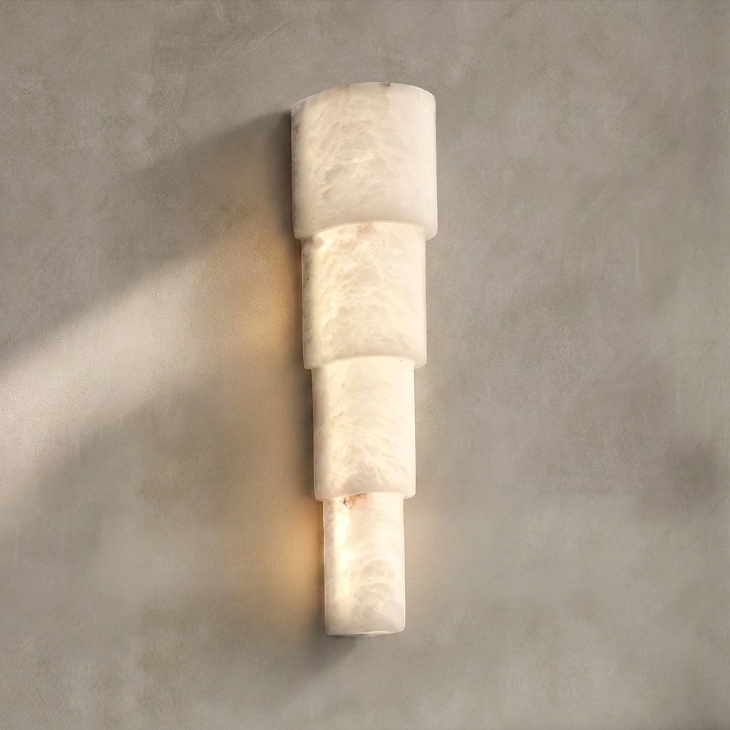 Alba Cascade Alabaster Wall Sconce