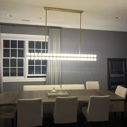 Arcachan Crystal Rectangular Chandelier 54'' 72"-