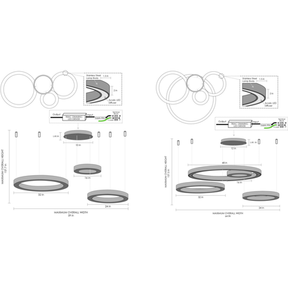 Travara Multi Light Chandelier