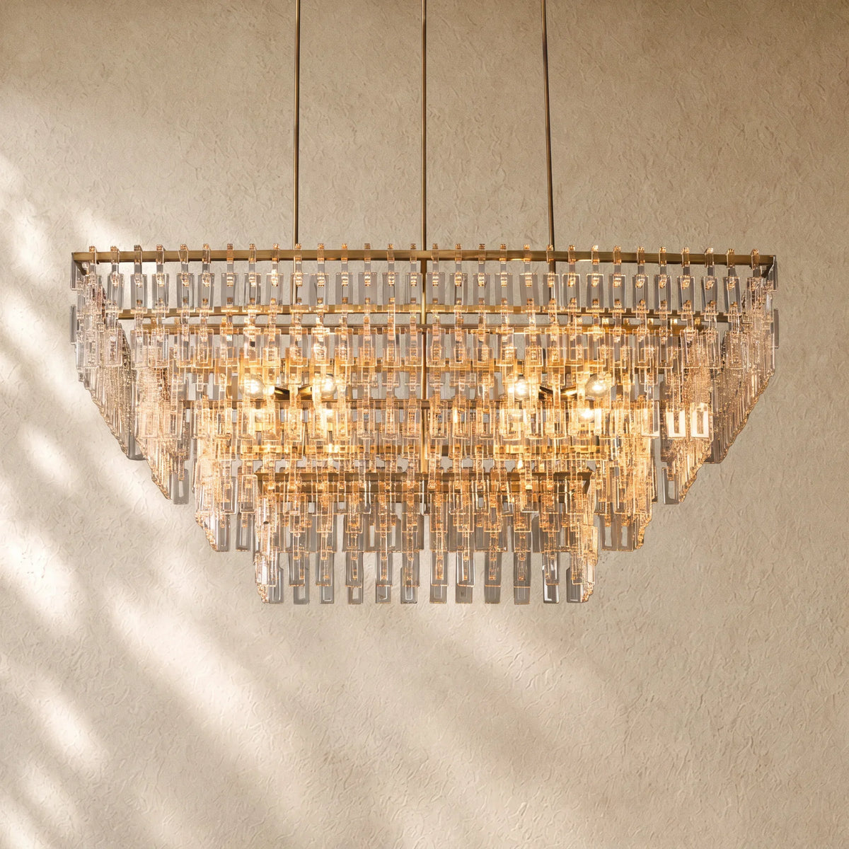 Marina Tiered Rectangular Chandelier