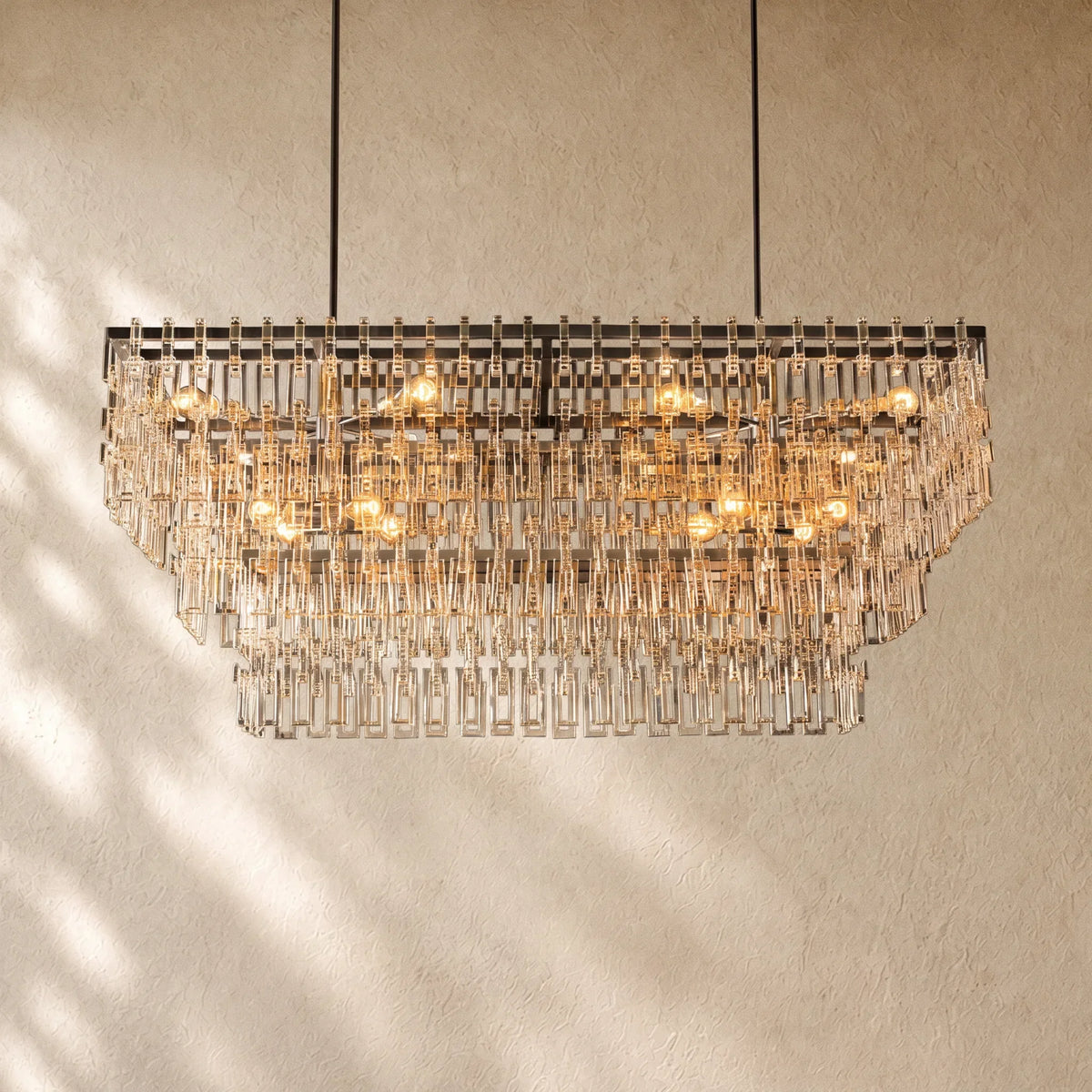Marina Tiered Rectangular Chandelier