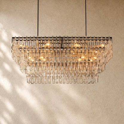 Marina Tiered Rectangular Chandelier
