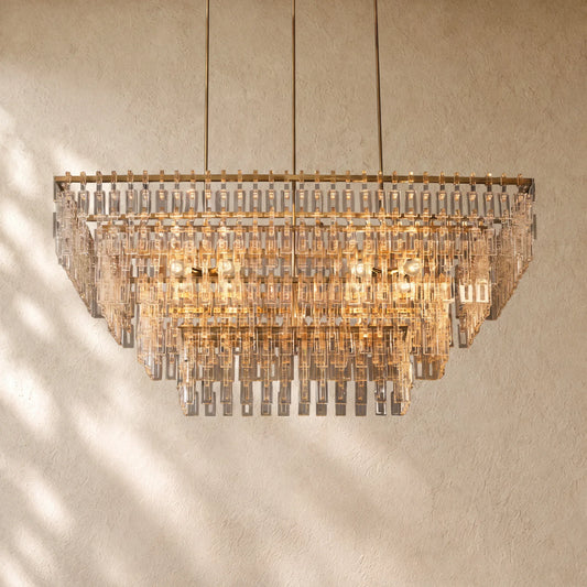 Marina Tiered Rectangular Chandelier