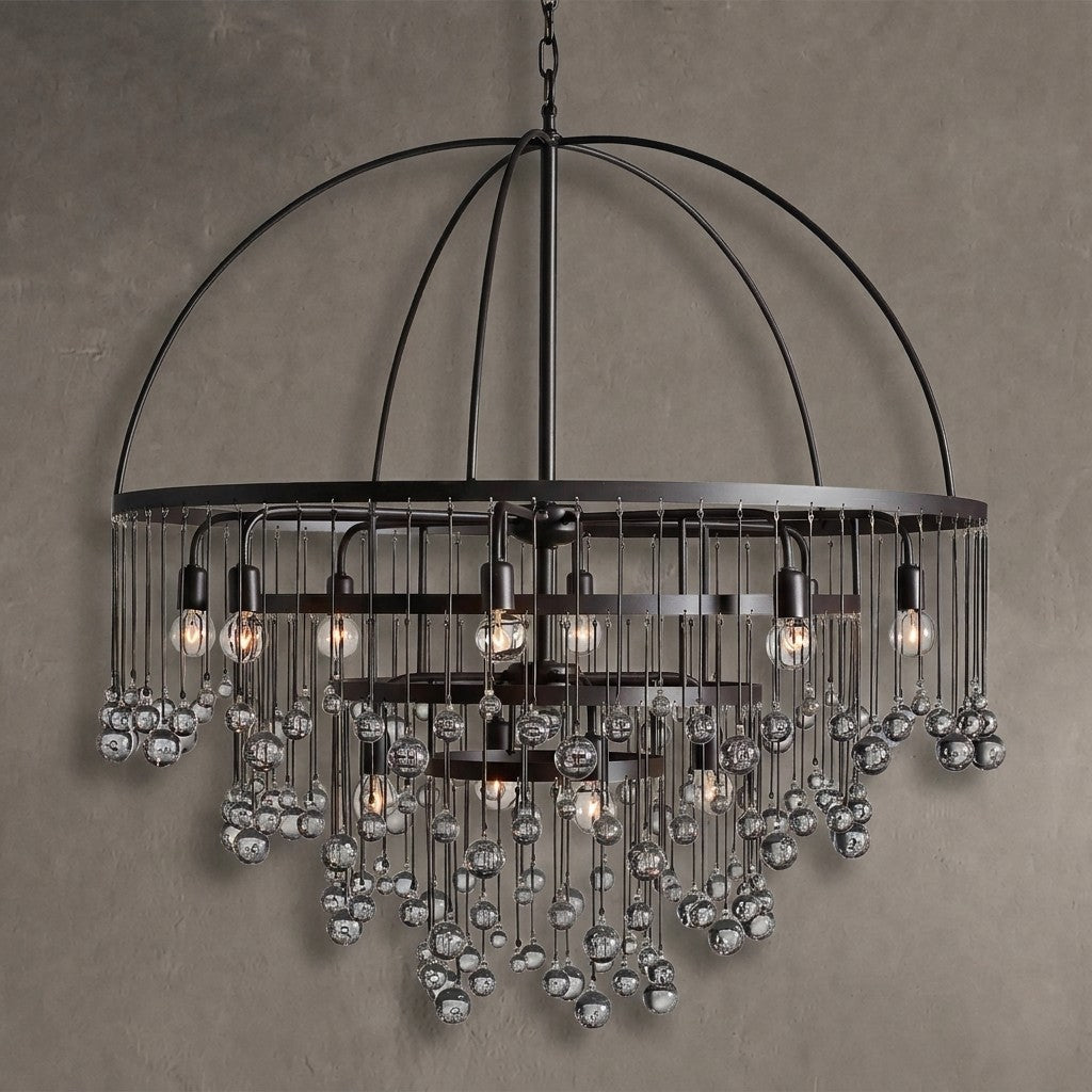 Aubrey Modern Crystal Ball 4 Tier Chandelier | Morylighting (1)
