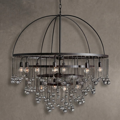 Aubrey Modern Crystal Ball 4 Tier Chandelier | Morylighting (1)