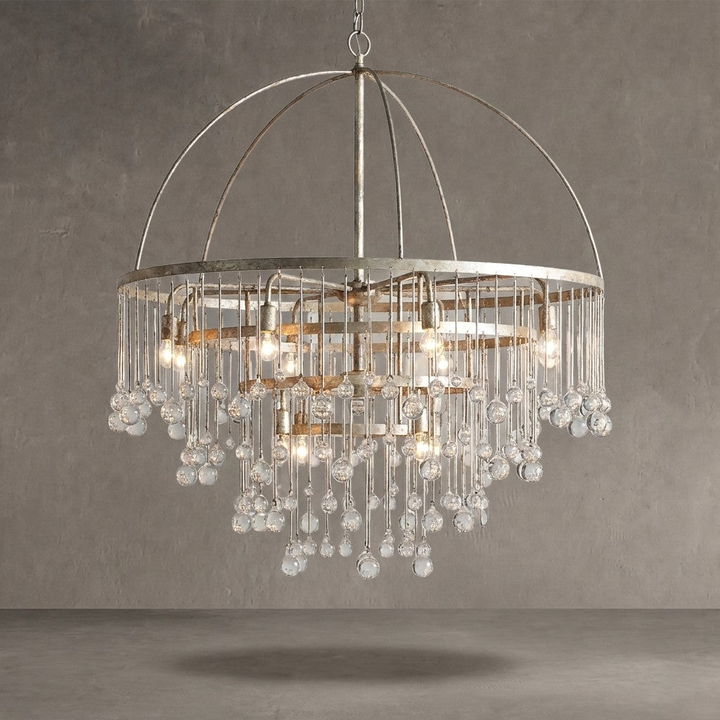 Aubrey Modern Crystal Ball 4 Tier Chandelier | Morylighting (5)