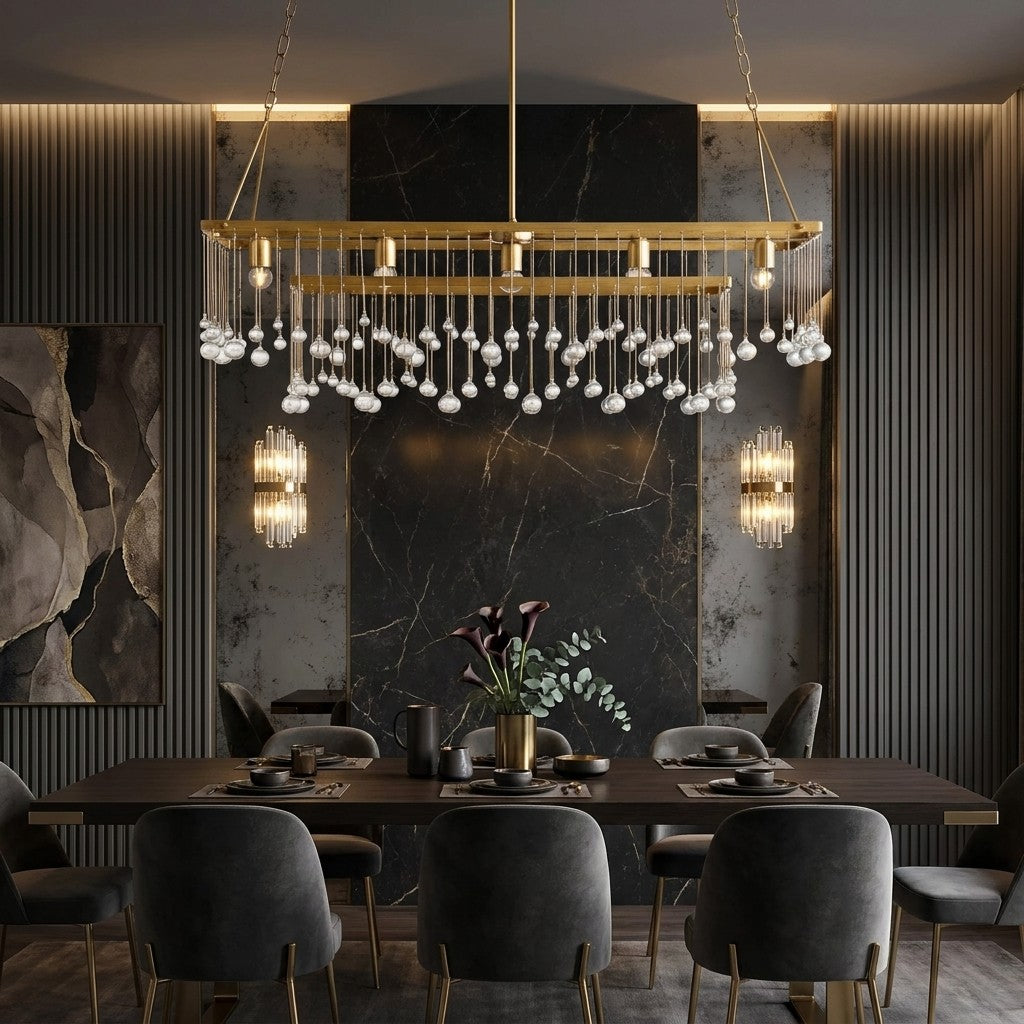 Aubrey Rectangular Chandelier 47''60''