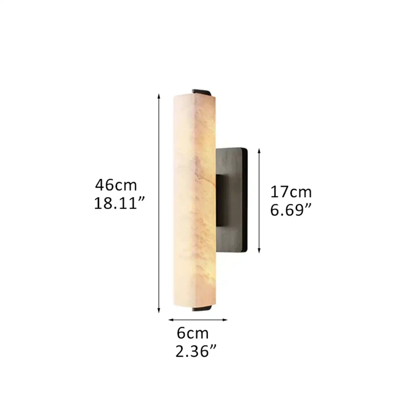 Auburn Alabaster Single Wall Sconce