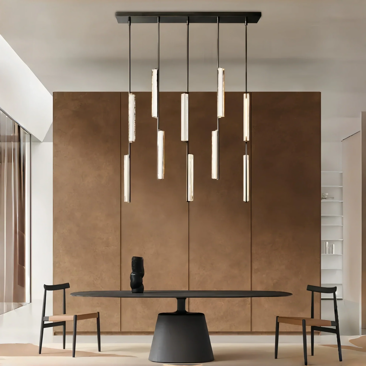 Auburn Crystal Linear Chandelier 54‘’