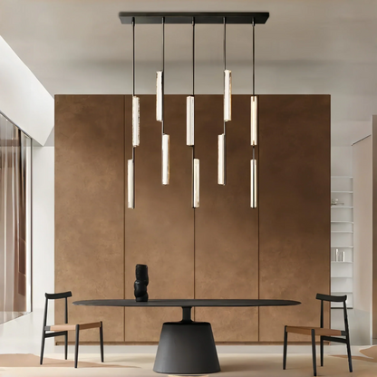 Auburn Crystal Linear Chandelier 54‘’