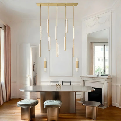 Auburn Crystal Linear Chandelier 54‘’