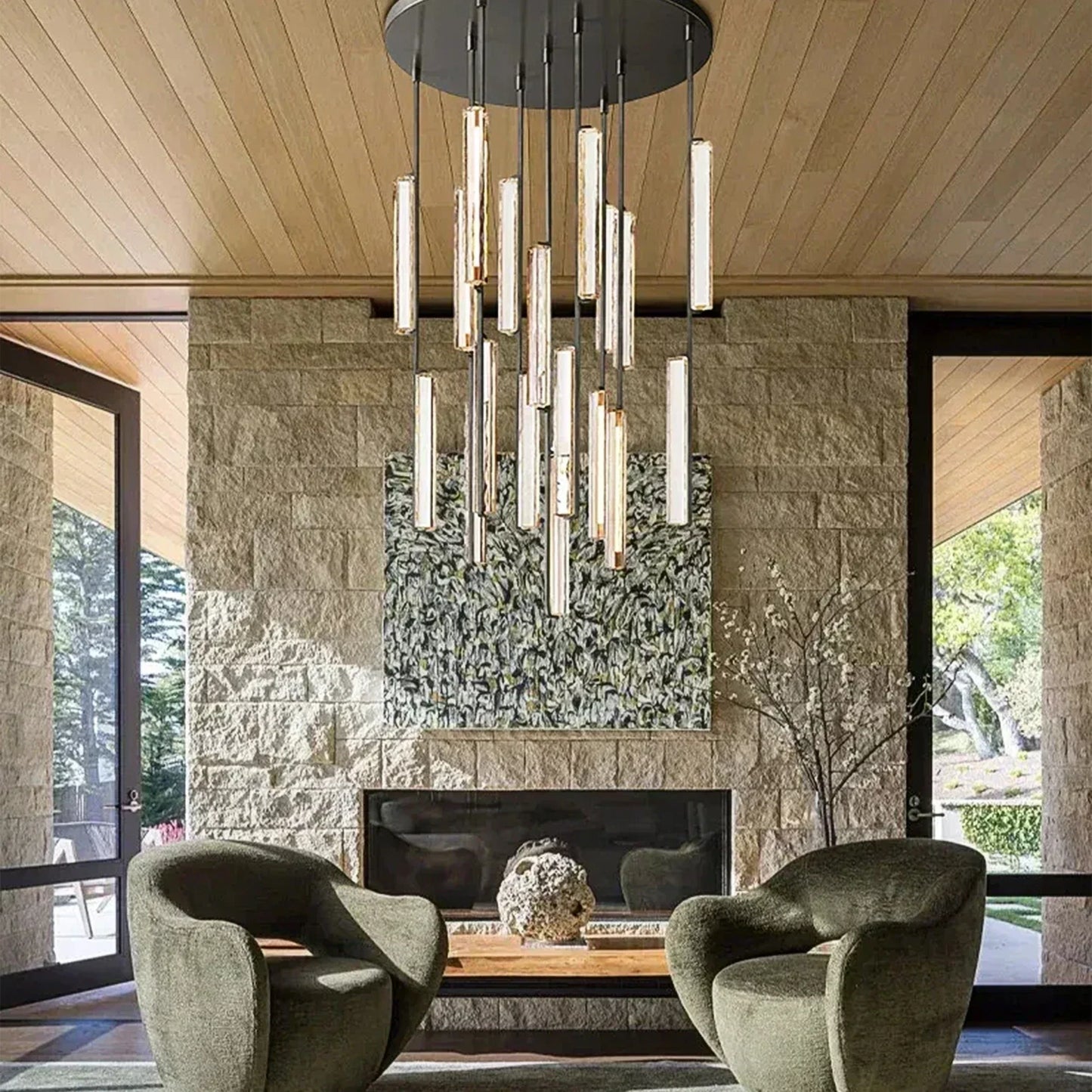 Auburn Crystal Round Chandelier 24‘’ 40‘’ 56‘’