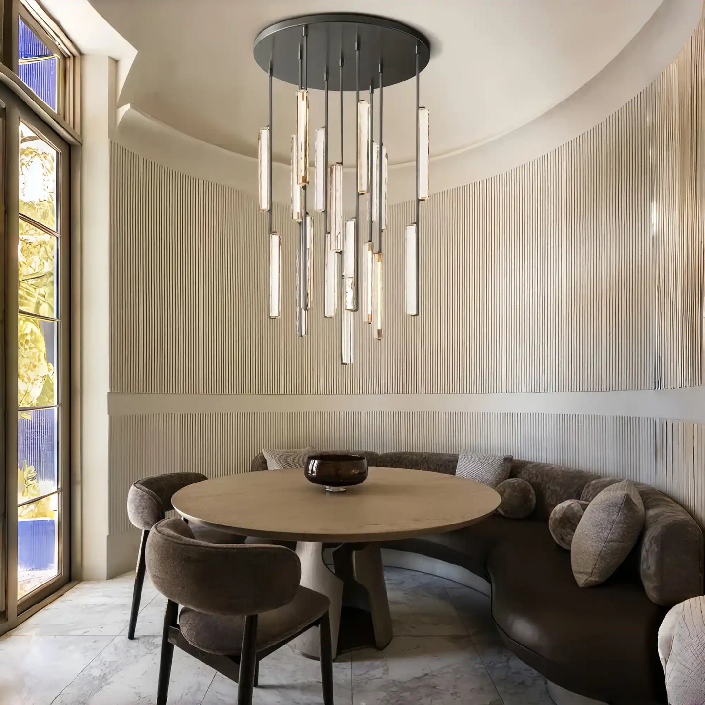 Auburn Crystal Round Chandelier 24‘’ 40‘’ 56‘’