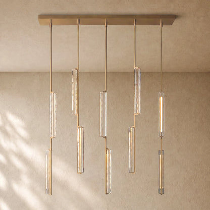 Audubom Crystal Linear Chandelier