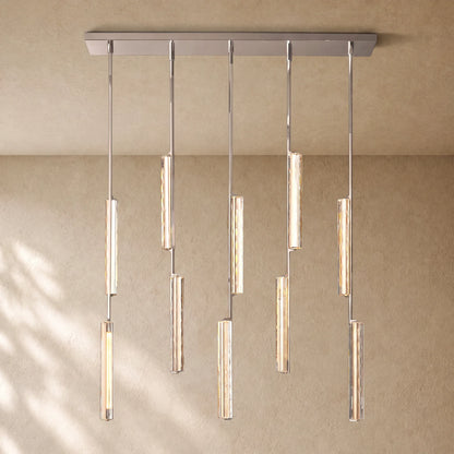 Audubom Crystal Linear Chandelier
