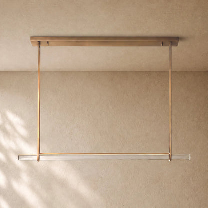 Audubom Crystal Horizontal Single Bar Linear Chandelier