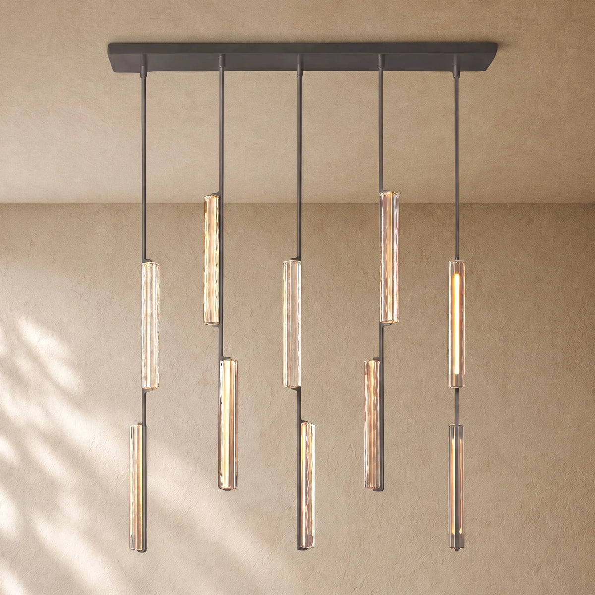 Audubom Crystal Linear Chandelier