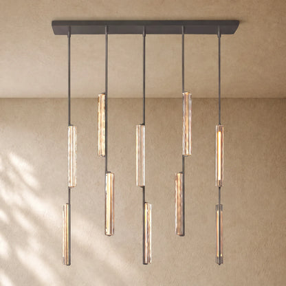 Audubom Crystal Linear Chandelier