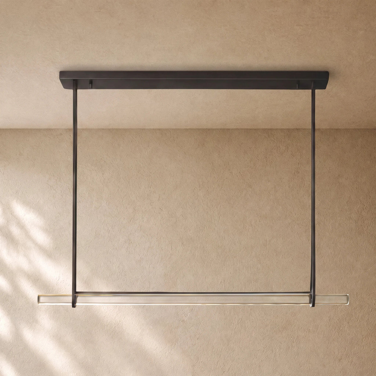 Audubom Crystal Horizontal Single Bar Linear Chandelier