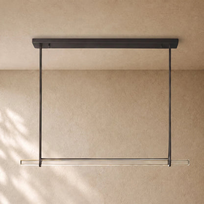 Audubom Crystal Horizontal Single Bar Linear Chandelier