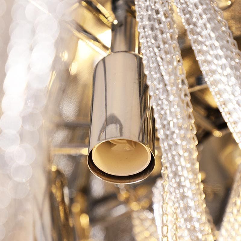LA Liz Luxury Aluminum Chain  Flushmounts
