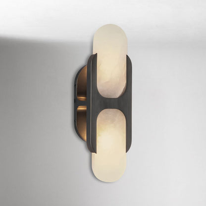 Hopkins Alabaster Sconce 9"–17"