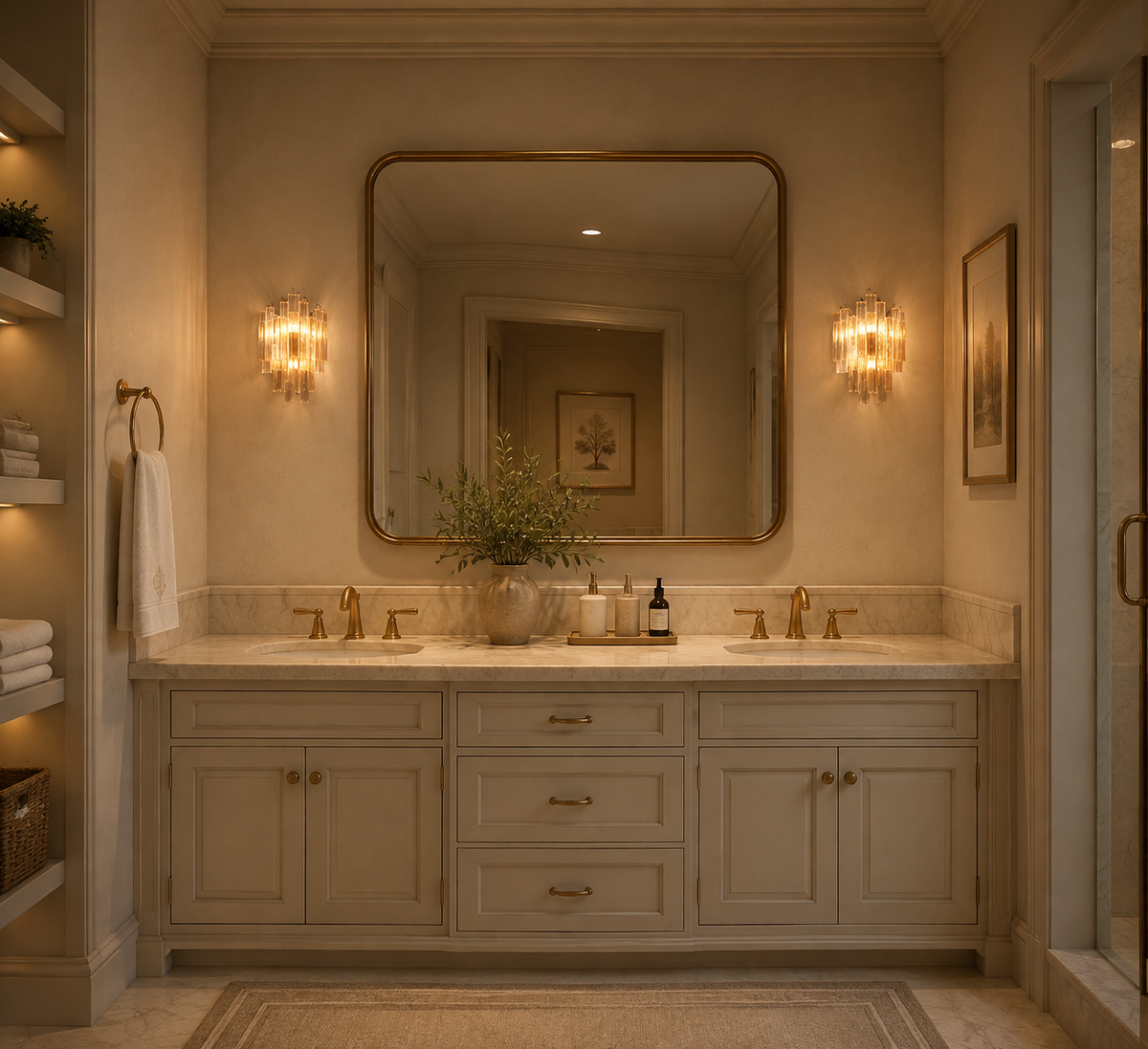 Tronchy  Glass Grand Sconce