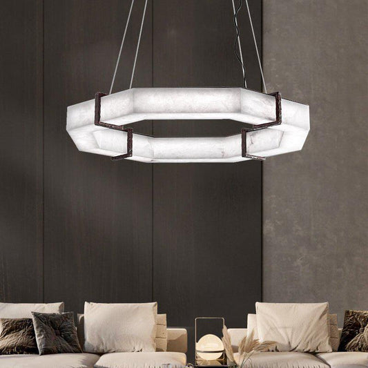Belos Alabaster Chandelier | Morylighting (1)