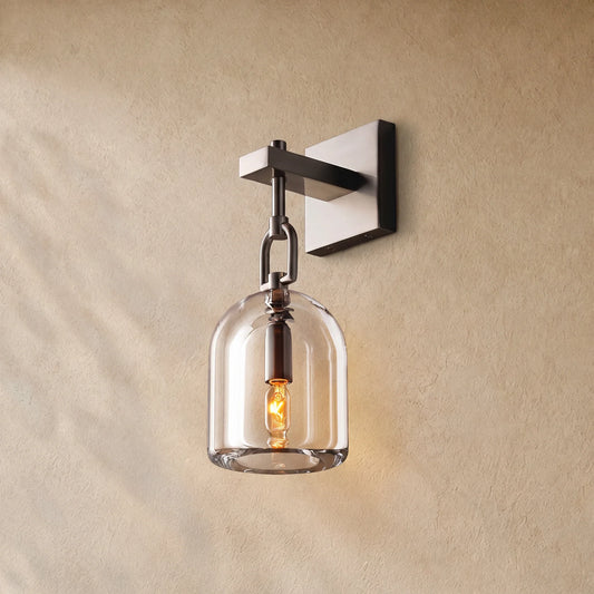 Botanical  Cloche Wall Sconce