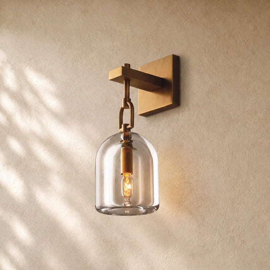 Botanical  Cloche Wall Sconce