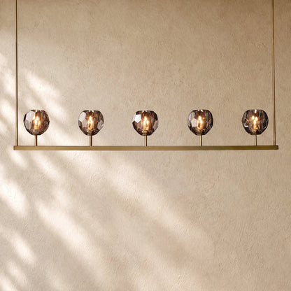 Boulee de Cristal Glass Linear Chandelier 48", 60"