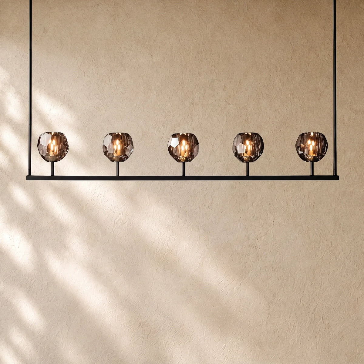 Boulee de Cristal Glass Linear Chandelier 48", 60"