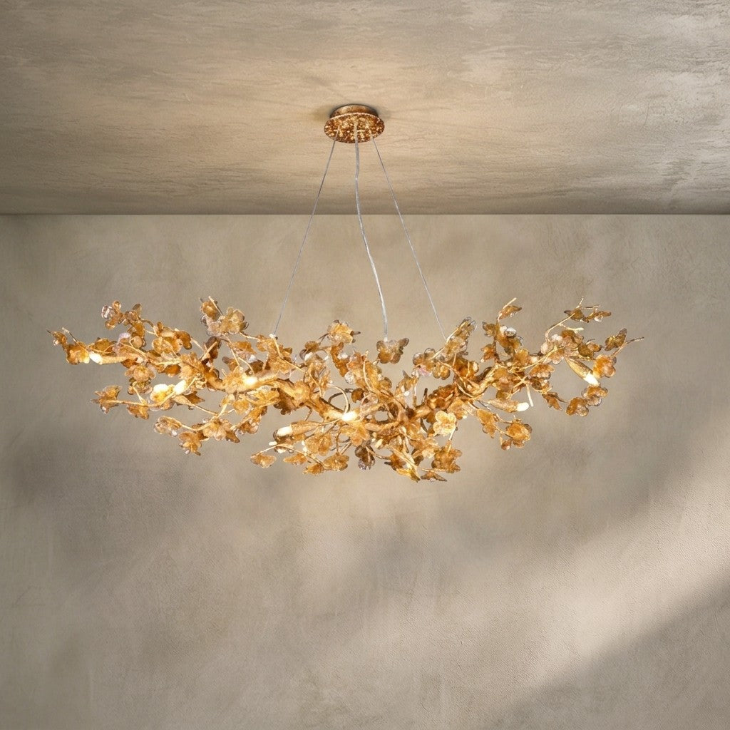 Branch Modern Leaf Linear  Chandelier