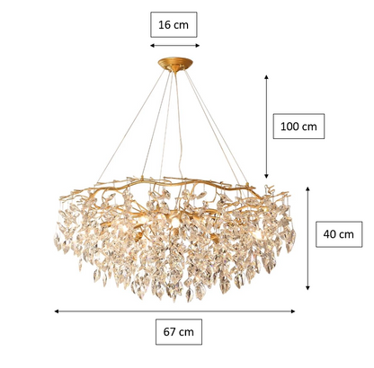 Doris Round Modern Branch Chandeliers