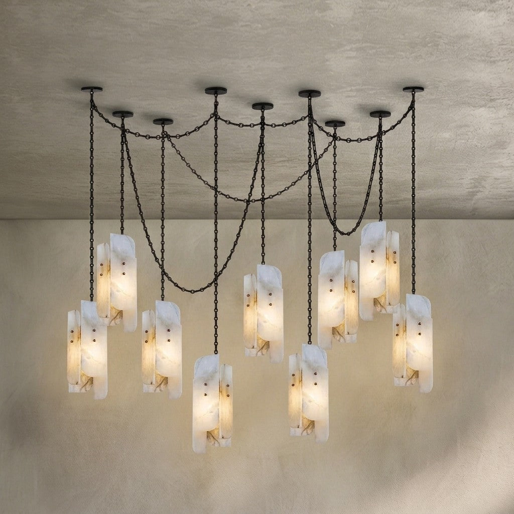 Cascading Chain Cluster Chandelier