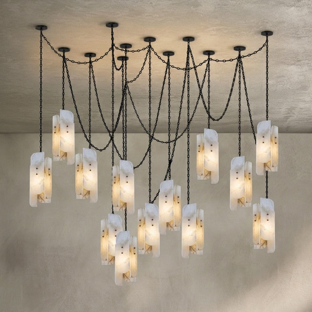 Cascading Chain Cluster Chandelier